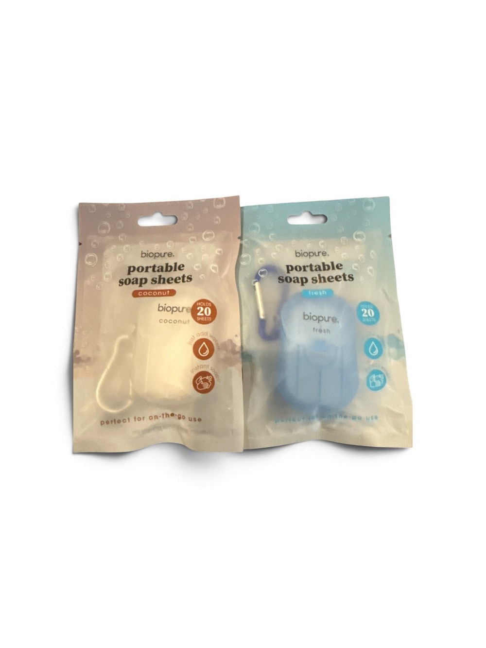Two Packs Portable Soap Sheets 20 count each